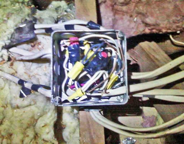 Wiring Box Overloaded (13 Wires)