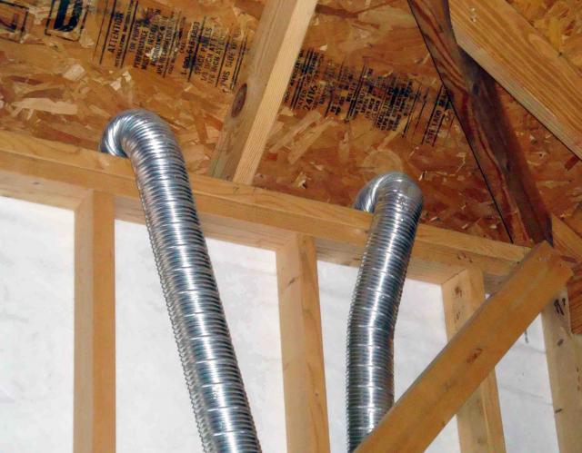 Mechanical Exhaust Vents into Soffit